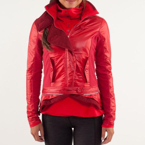 Lululemon Pedal Power Jacket Currant Red - Picture 1 of 4